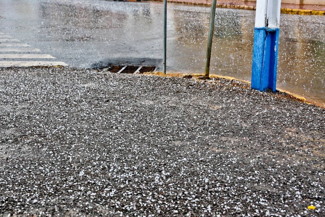 Chuva de granizo atinge Campos Novos