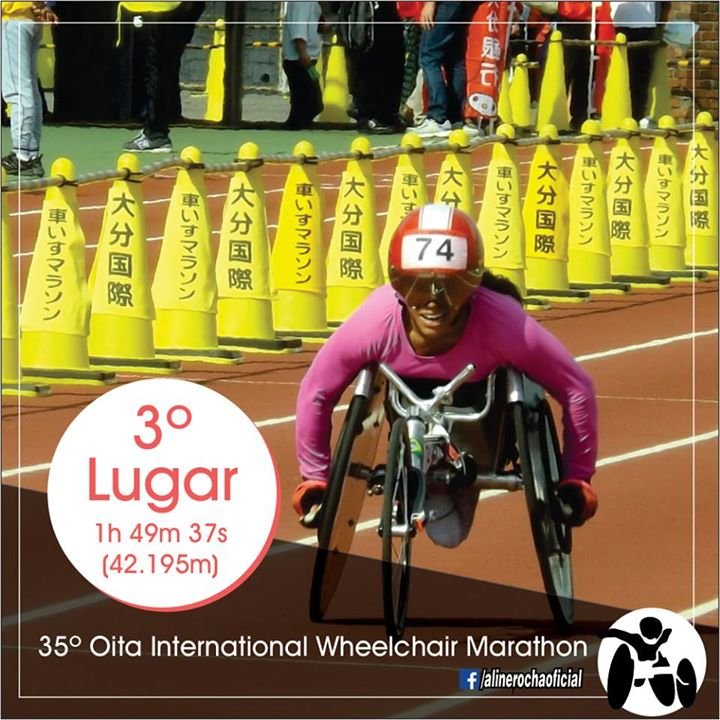 Aline Rocha conquista 3º Lugar na Maratona de Oita, no Japão