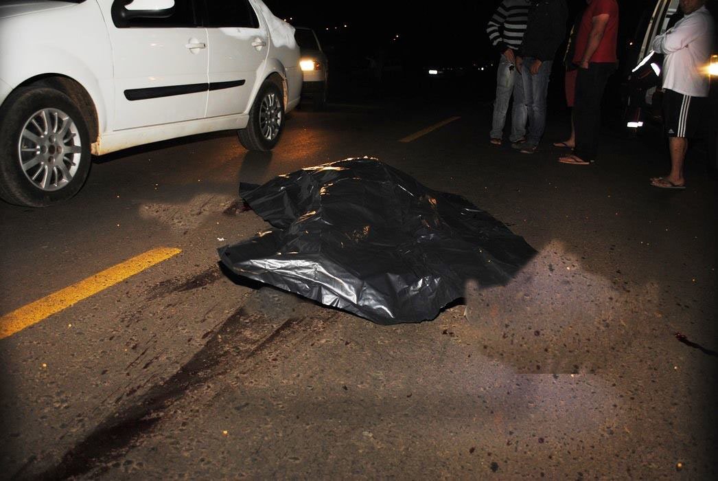 Homem morre vítima de atropelamento na BR 470 em frente a Coocam
