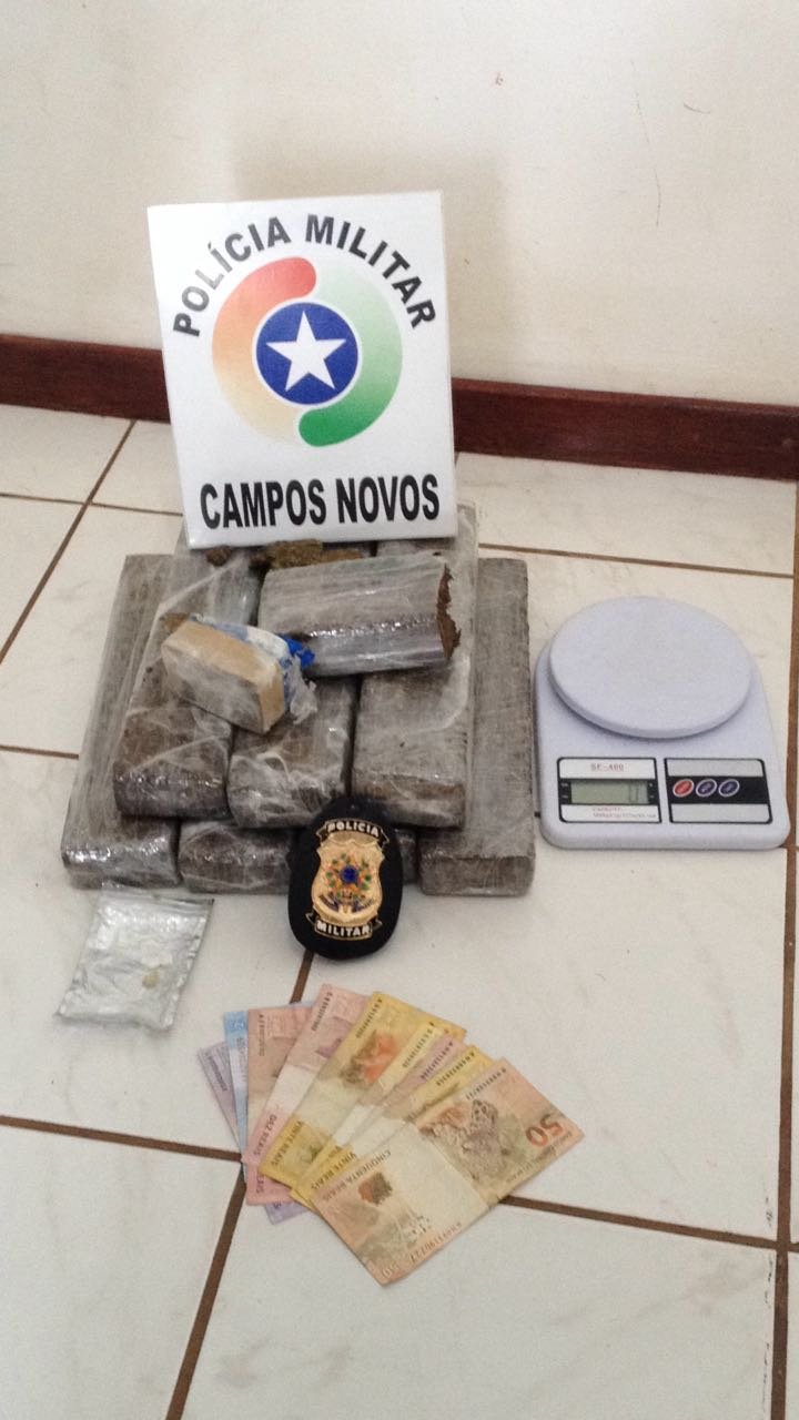 6 kg de maconha e ecstasy apreendidos no Bairro Aparecida