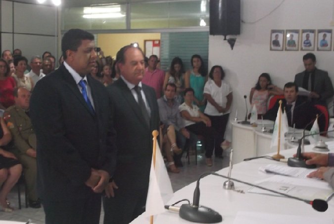 Alcides Mantovani e Nelson Almeida empossados em Zortéa