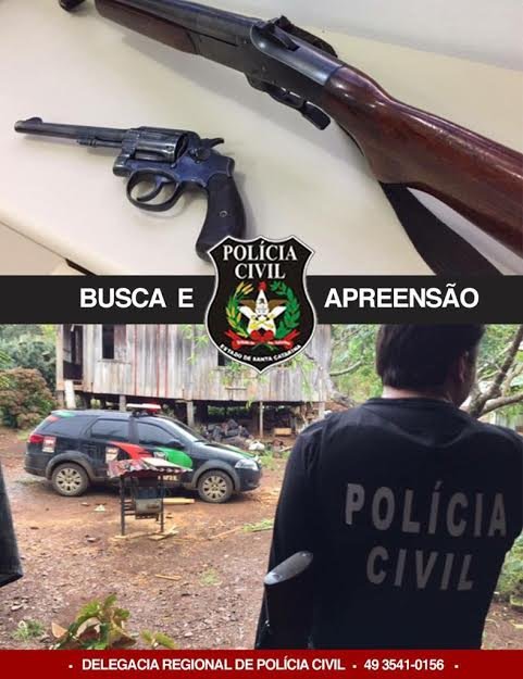 Polícia Civil apreende armas de fogo em Vargem