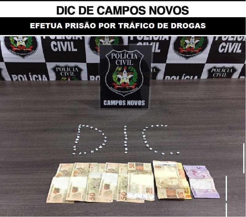 Polícia Civil efetua a prisão de dois homens por tráfico crack