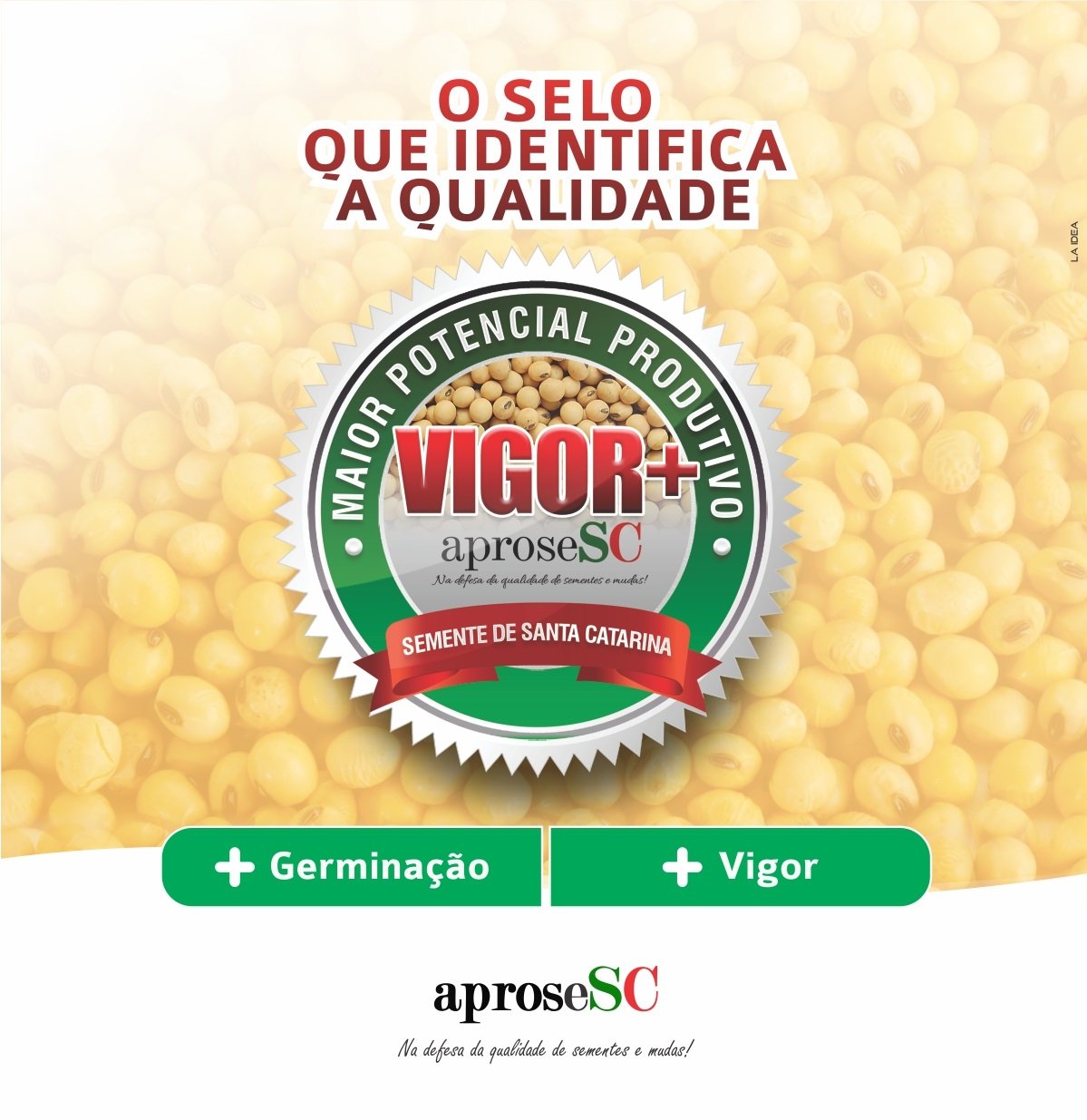 APROSESC lança selo que identifica qualidade da semente de soja de SC