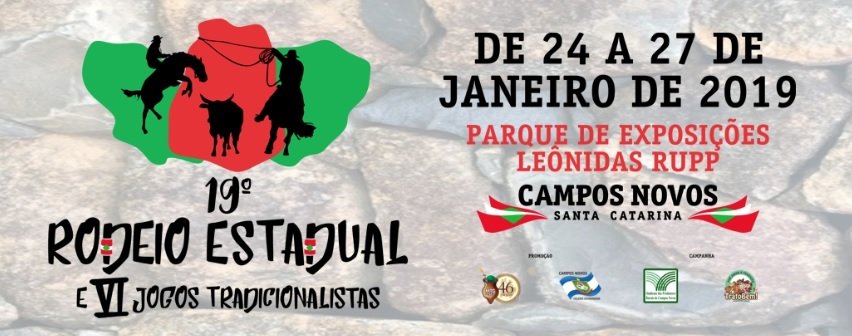 19º Rodeio Crioulo Estadual de Campeões de Santa Catarina será em Campos Novos