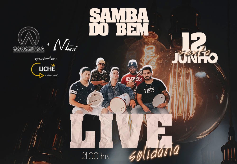 Grupo Clichê realiza ‘Live Solidária’ dia 12 de junho