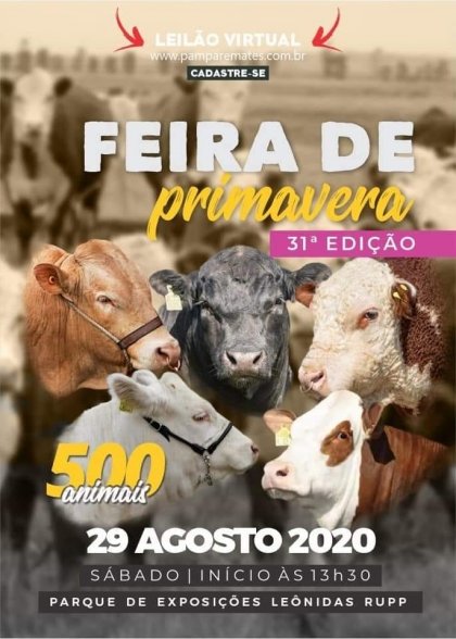 Inscrições para Feira da Primavera inicia em 1º de agosto