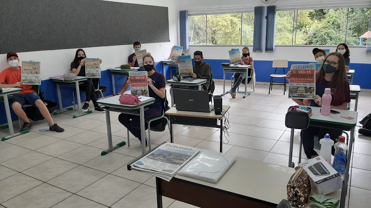 Escola inclui jornal ‘O Celeiro’ em projeto voltado aos 140 anos de Campos Novos
