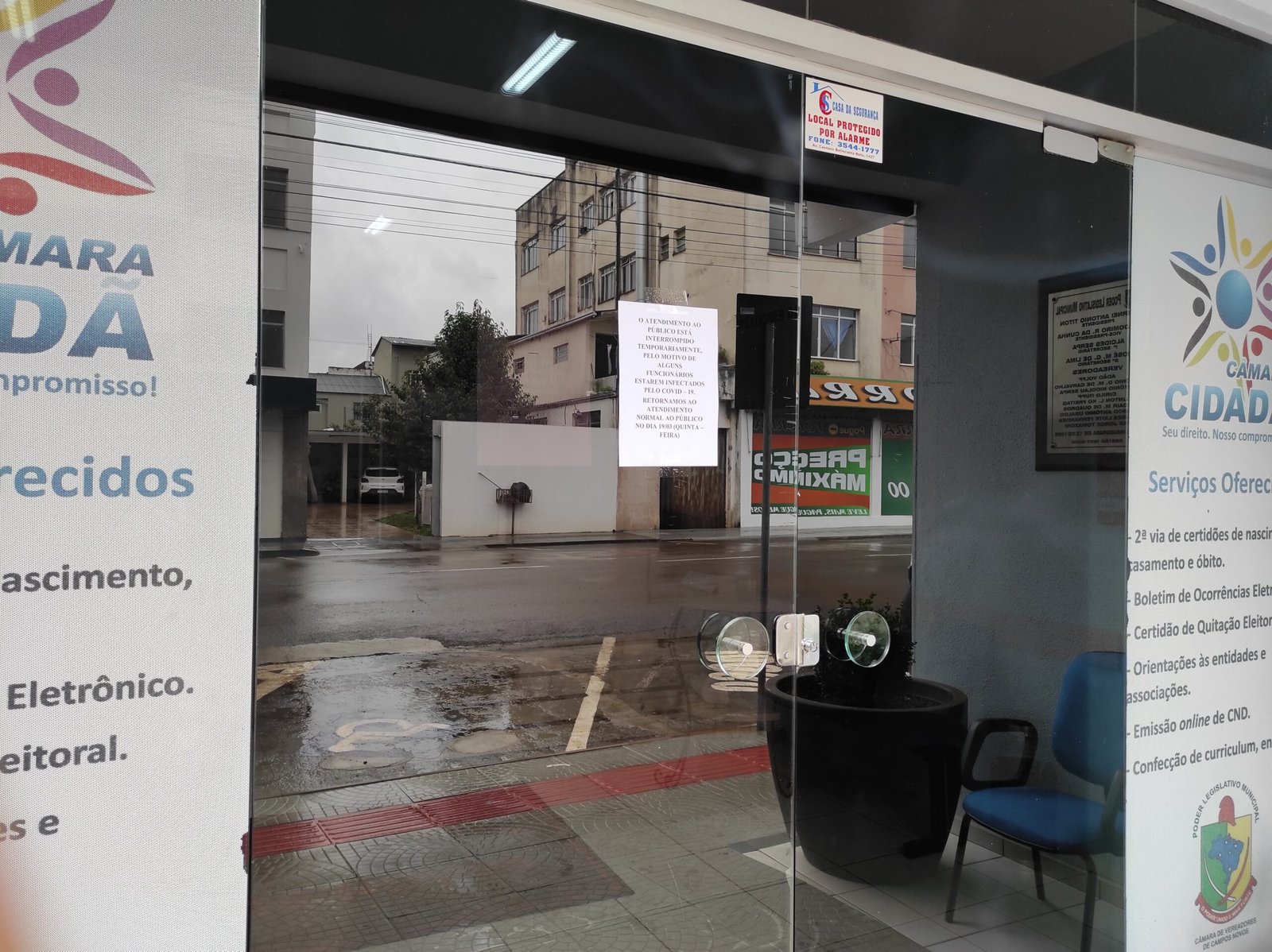 Covid-19: Câmara de Vereadores adota medidas restritivas para os próximos 15 dias