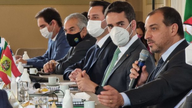 Carlos Moisés e governadores do PR, RS e MS debatem planejamento para os próximos 20 anos