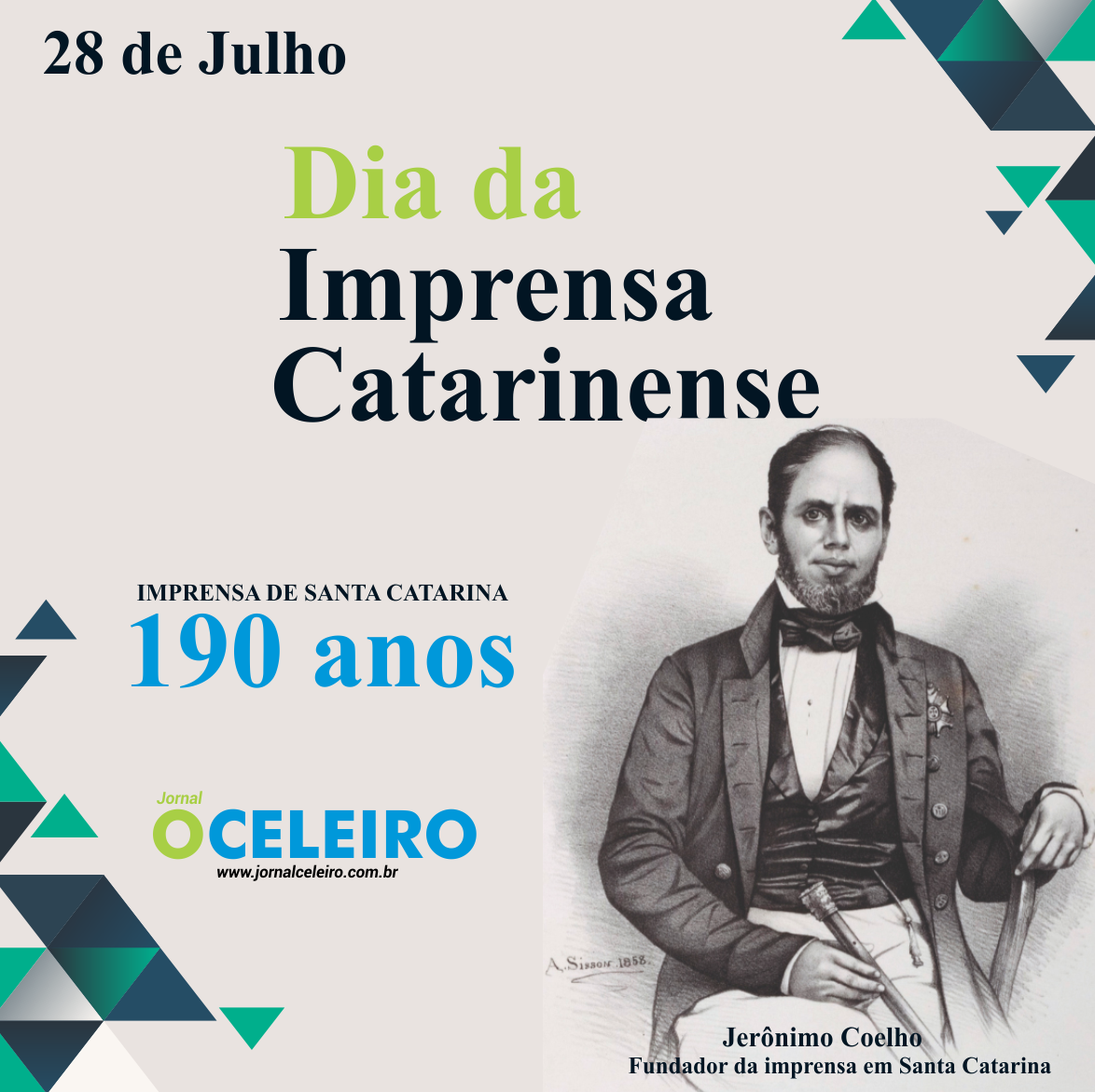 28 DE JULHO: Dia da Imprensa Catarinense, 190 anos