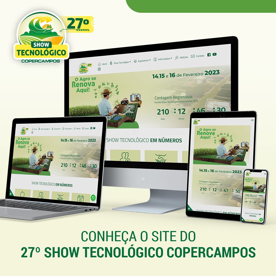 Copercampos lança novo site para o 27º Show Tecnológico 