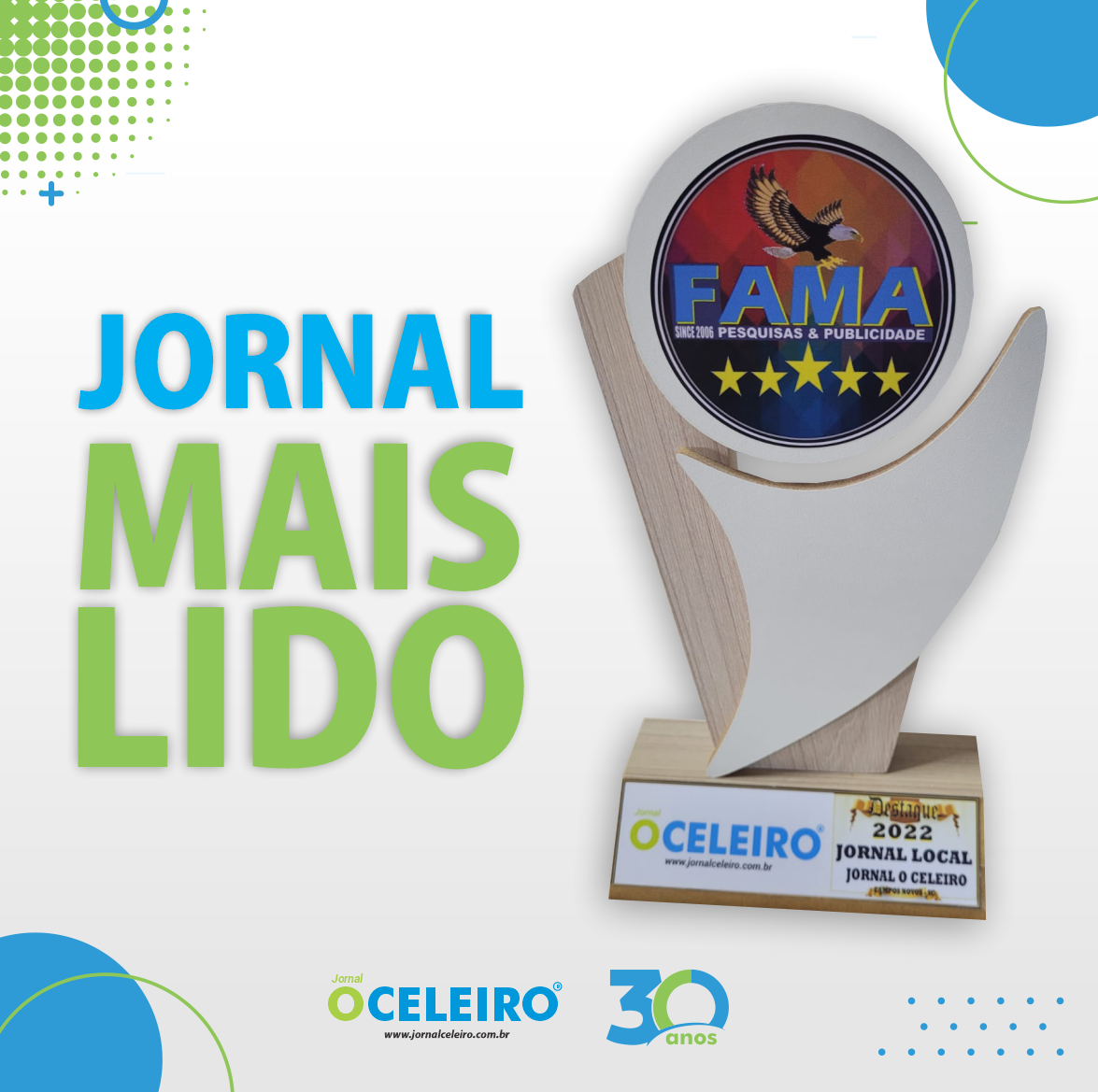 ‘O Celeiro’ é destaque como JORNAL MAIS LIDO segundo Fama Pesquisas e Publicidade