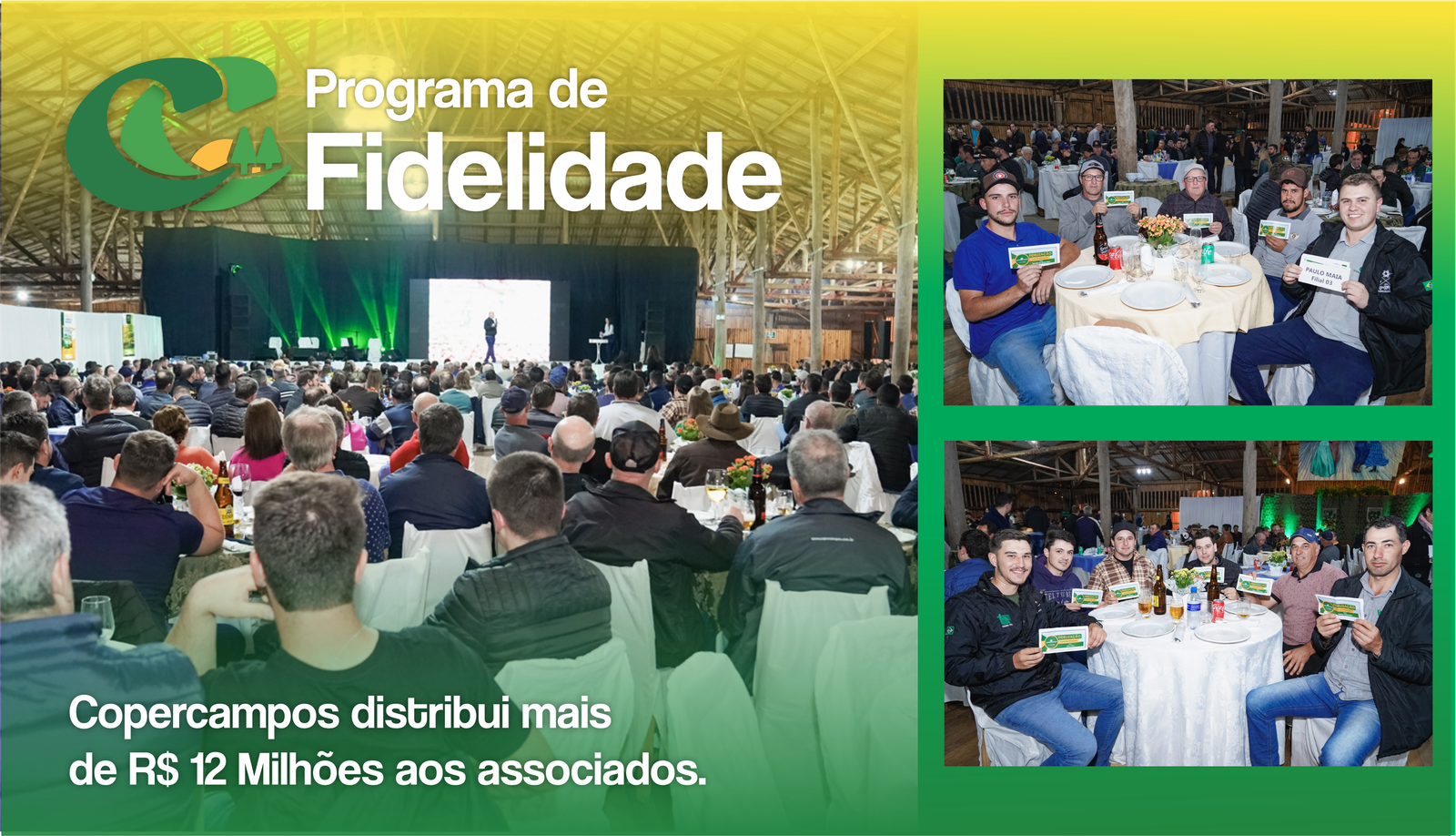 Copercampos distribui mais de R$ 12 milhões no Programa de Fidelidade