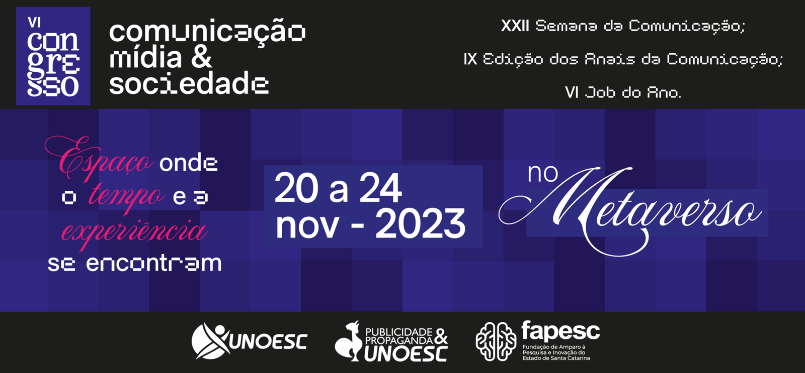Congresso de Comunicação promoverá, no Metaverso, temáticas contemporâneas com participação de profissionais renomados