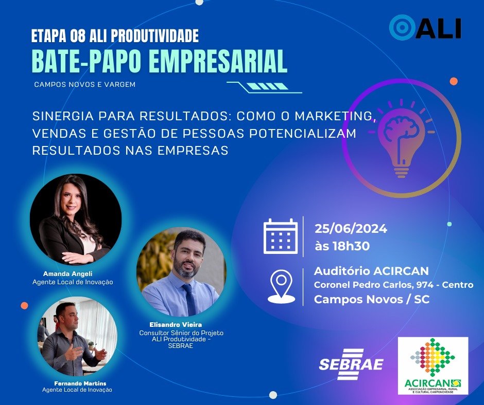 Campos Novos terá Bate-Papo Empresarial