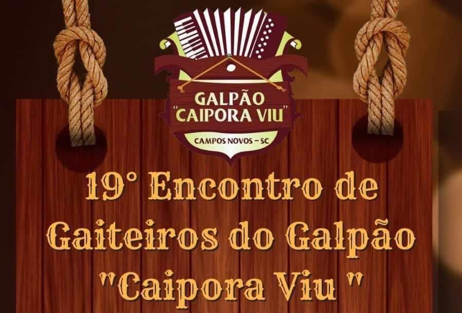 Encontro de Gaiteiros ‘Galpão Caipora Viu’, será em setembro
