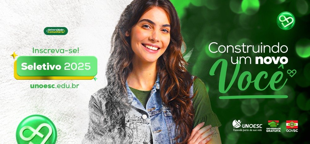 Seletivo Unoesc está com inscrições abertas