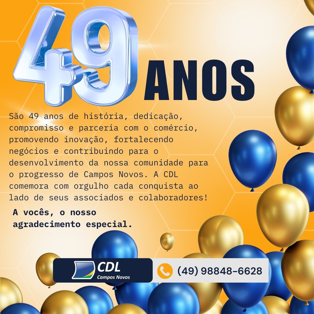 CDL COMEMORA 49 ANOS