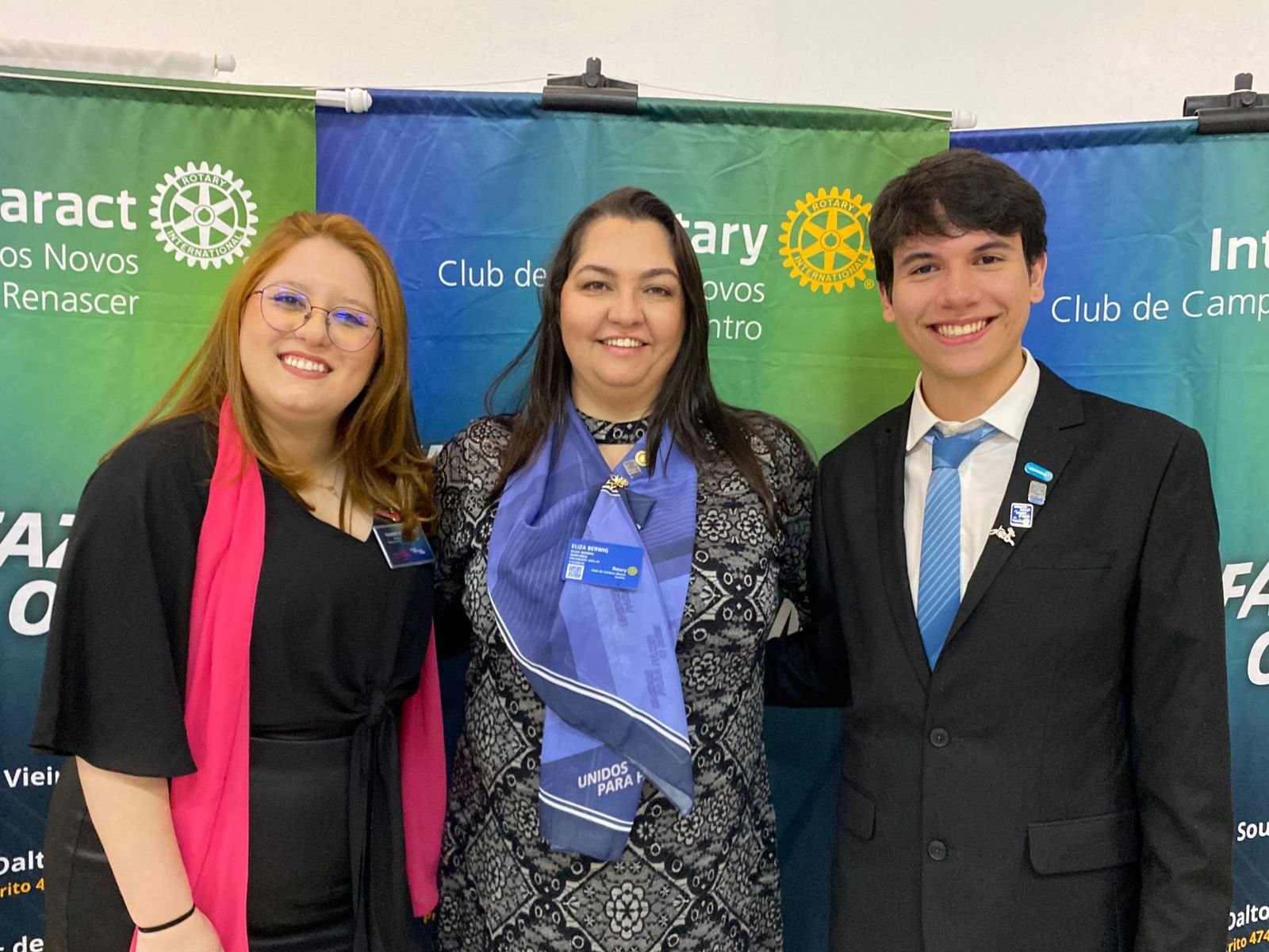 Rotary Club Centro, Rotaract Club Renascer e  Interact Club realizam posses