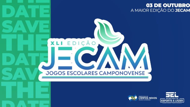 Abertura oficial do JECAM 2025 acontece hoje em Campos Novos