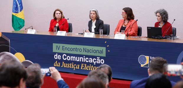 Ministra Cármen Lúcia apresenta a logomarca oficial das Eleições 2026