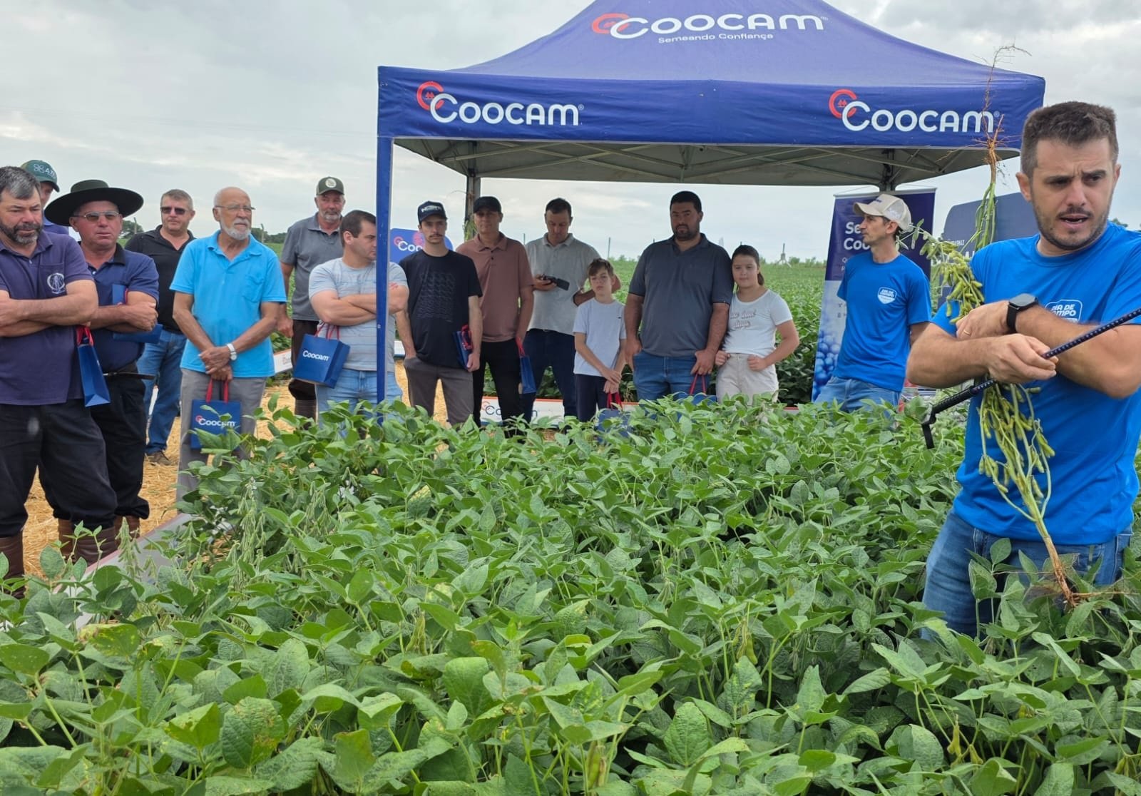 Barracão encerra os Dias de Campo Coocam 2026