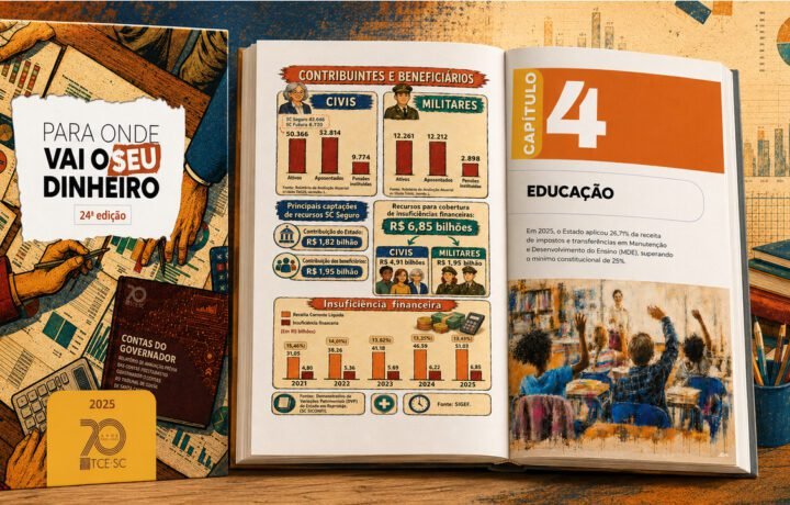 TCE/SC lança’Para Onde Vai o Seu Dinheiro’ com análise das contas do Governo do Estado
