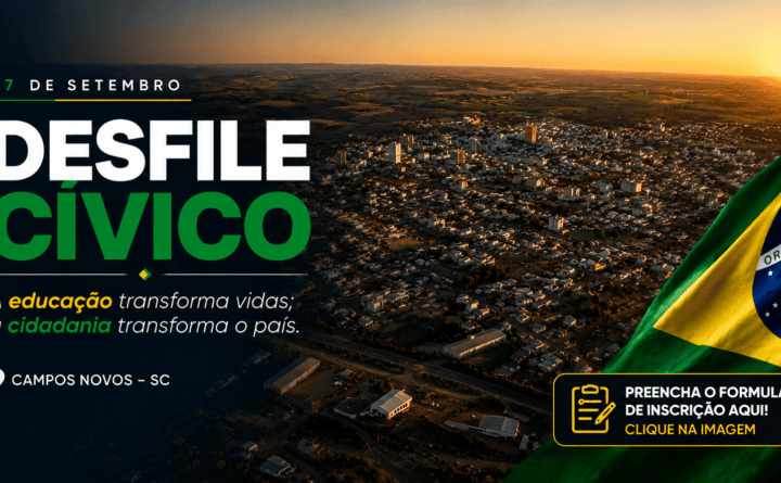 Campos Novos abre inscrições para participação no Desfile Cívico de 7 de Setembro