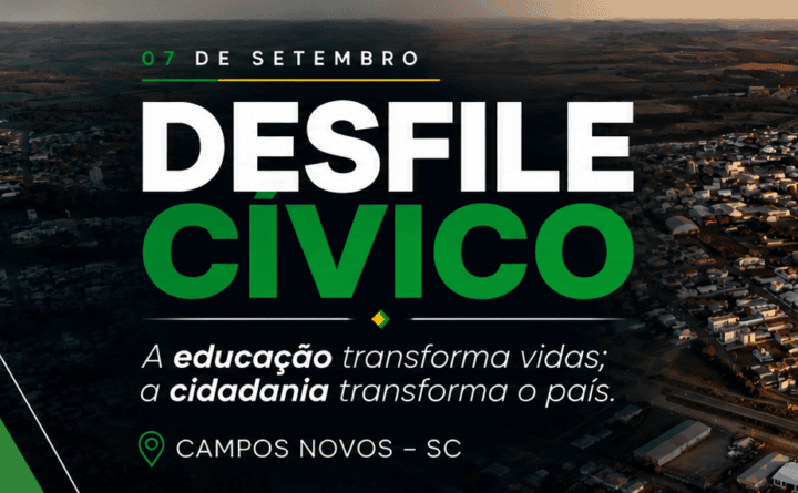 Desfile de 7 de Setembro reunirá 56 instituições em Campos Novos