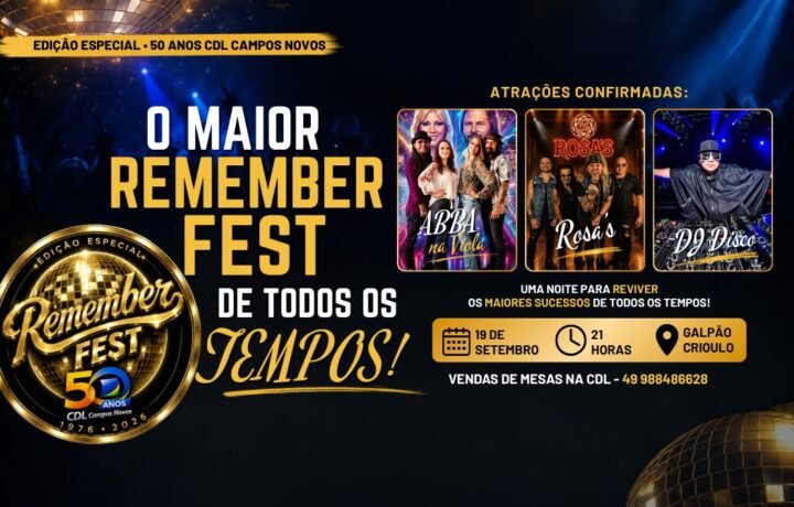 CDL realiza Festa de 50 anos neste sábado