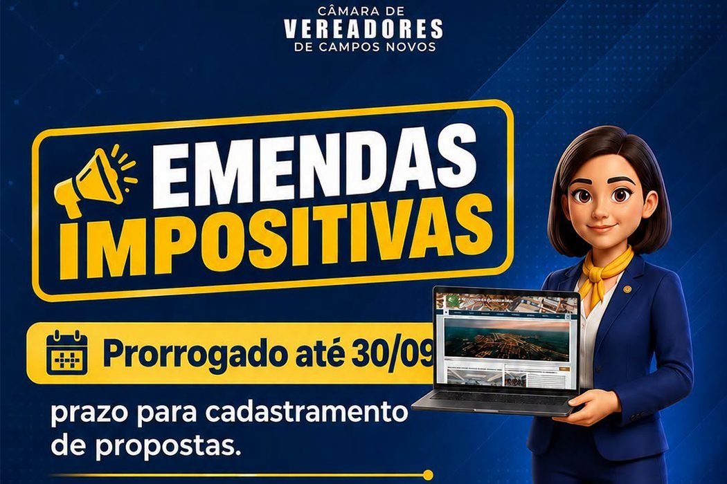 Entidades e organizações têm até o dia 30 de setembro para cadastrar demandas e apresentar Planos de Trabalho para possível destinação de recursos da LOA 2027.